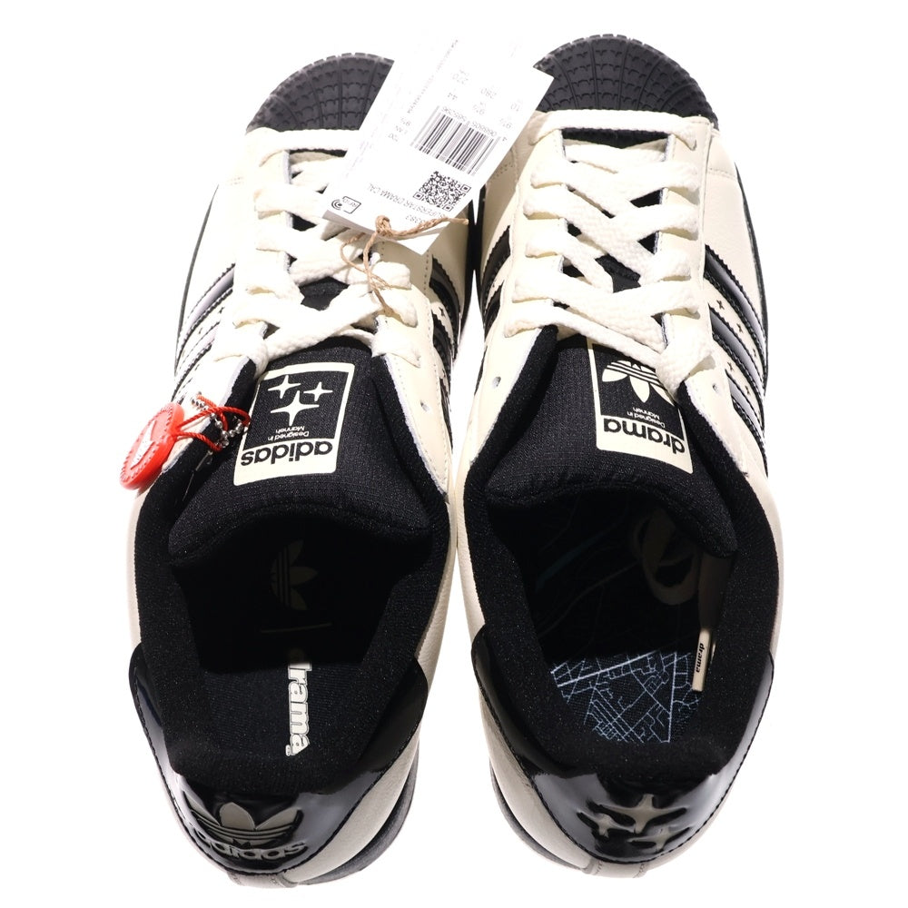 adidas(アディダス) ×Drama Call Originals Superstar 2 Low Cut Sneakers JP8383 ×ドラマコール スーパースター2 ローカットスニーカー US10/28cm ブラック/ホワイト