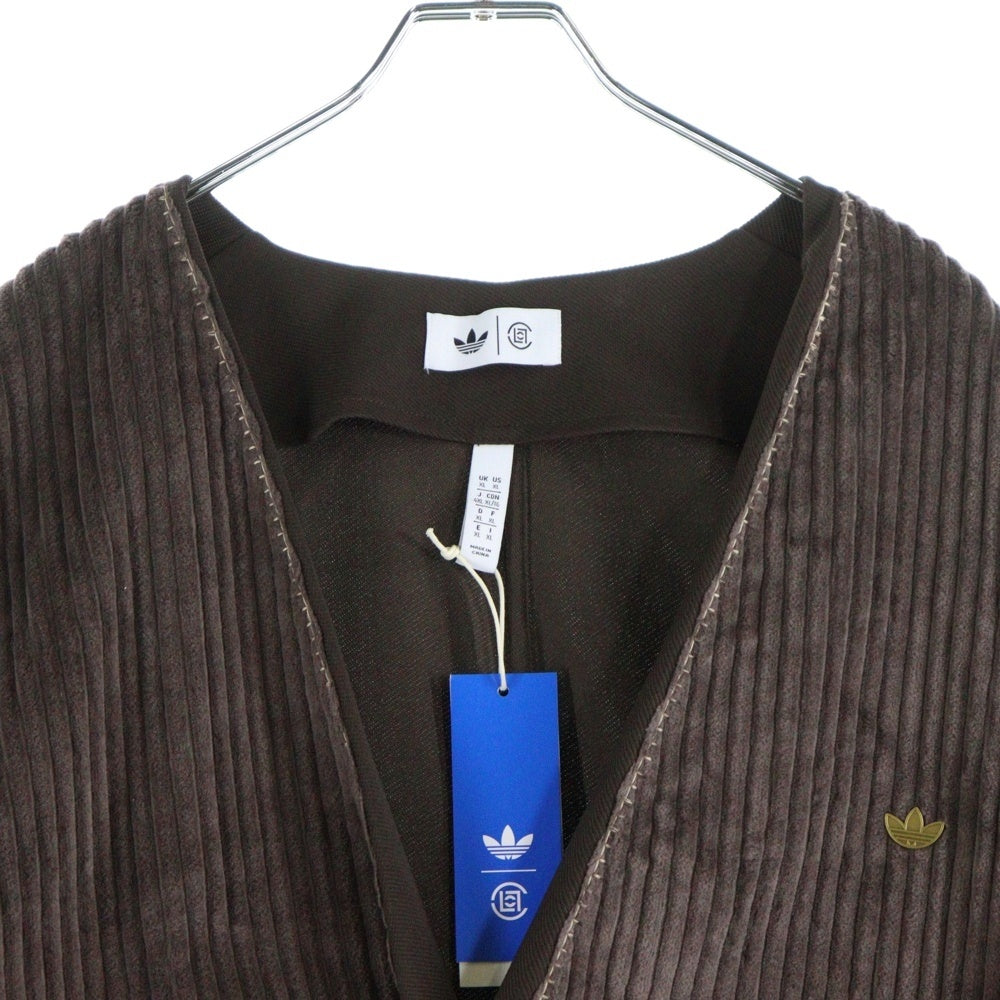 adidas(アディダス) ×CLOT by Edison Chen Sports Jacket JM2827 ×クロット エディソン チャン コーデュロイ スポーツジャケット ブラウン