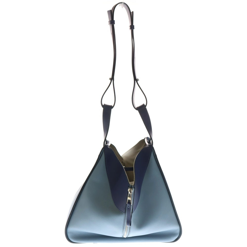 LOEWE(ロエベ) HAMMOCK MEDIUM 387.30VT38 ハンモック ミディアム トリコロールレザーハンドバッグ ブルー レディース