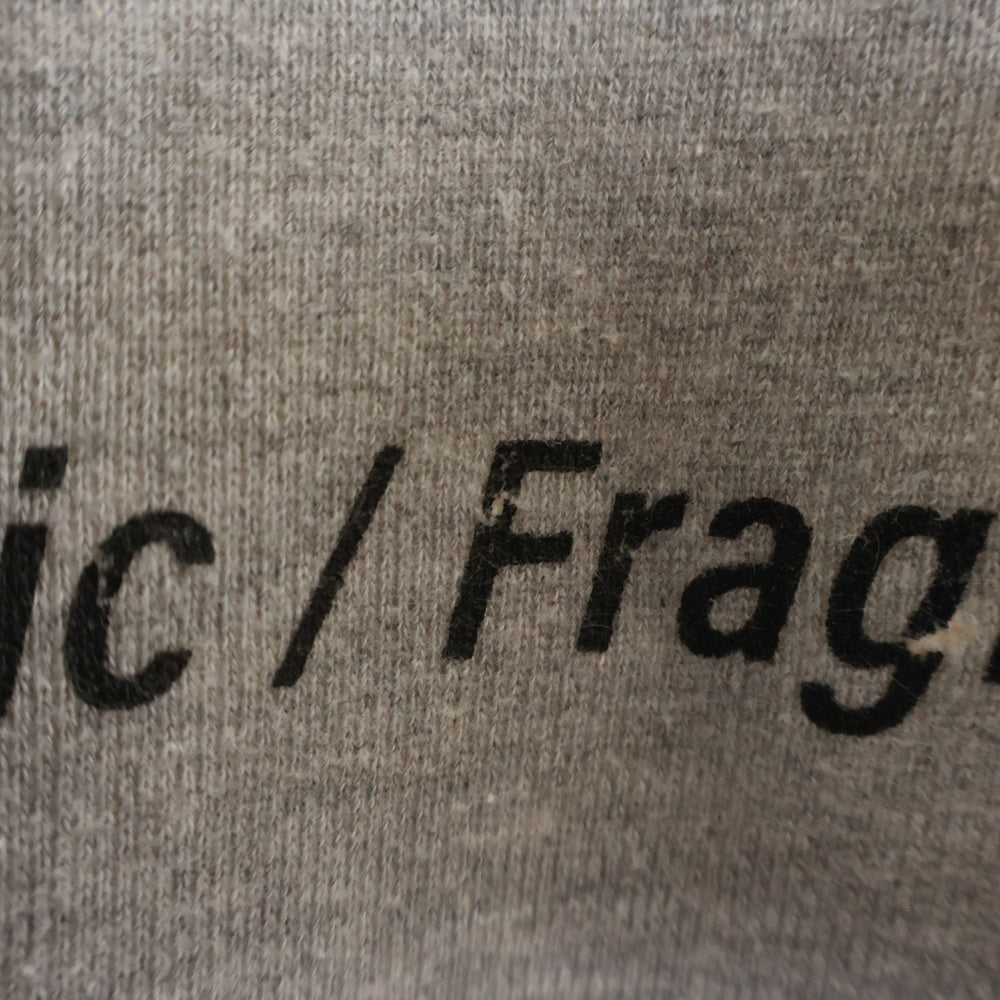 Sacai(サカイ) ×Fragment Design Logo Hoodie 21‐0315S ×フラグメント デザイン ロゴ プルオーバーパーカー フーディー グレー