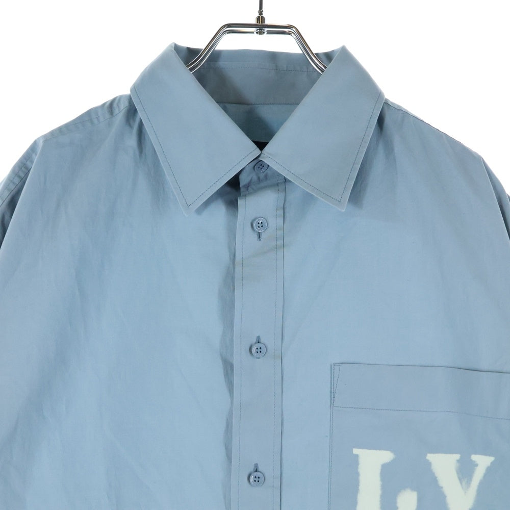 LOUIS VUITTON(ルイヴィトン) 23SS LV プレースドグラフィック長袖シャツ RM231 UD7 HOS75W ライトブルー