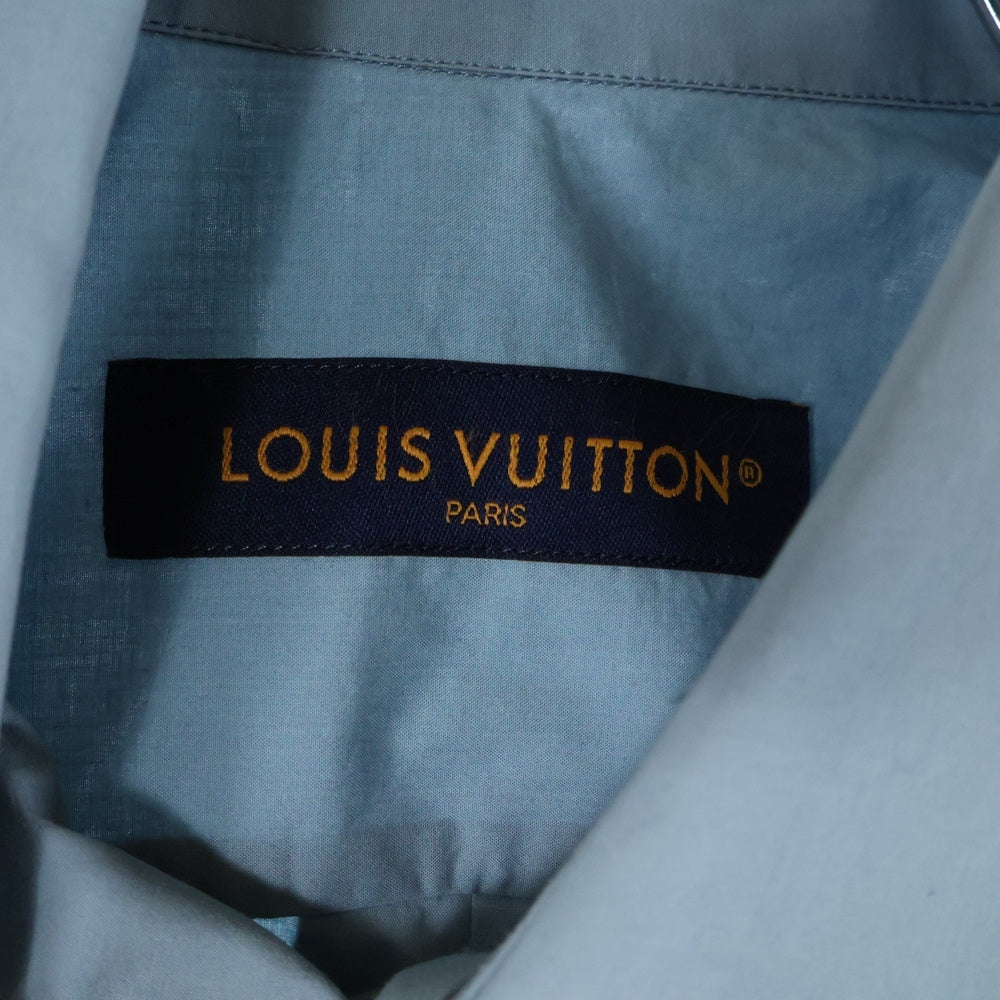 LOUIS VUITTON(ルイヴィトン) 23SS LV プレースドグラフィック長袖シャツ RM231 UD7 HOS75W ライトブルー