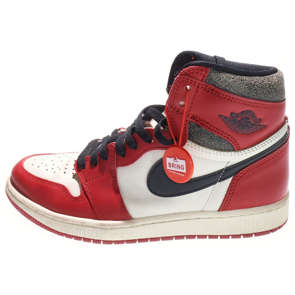 NIKE(ナイキ) AIR JORDAN 1 HIGH OG DZ5485-612 エアジョーダン1 ハイ OG ロスト&ファウンド シカゴ ハイカットスニーカー シューズ ホワイト/レッド US8.5/26.5cm