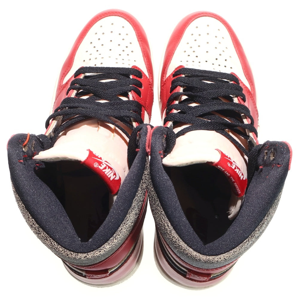 NIKE(ナイキ) AIR JORDAN 1 HIGH OG DZ5485-612 エアジョーダン1 ハイ OG ロスト&ファウンド シカゴ ハイカットスニーカー シューズ ホワイト/レッド US8.5/26.5cm