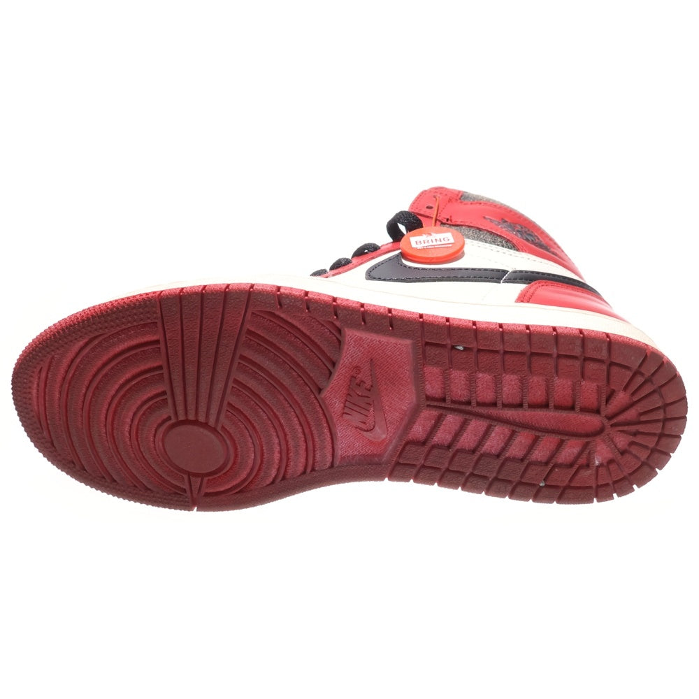 NIKE(ナイキ) AIR JORDAN 1 HIGH OG DZ5485-612 エアジョーダン1 ハイ OG ロスト&ファウンド シカゴ ハイカットスニーカー シューズ ホワイト/レッド US8.5/26.5cm