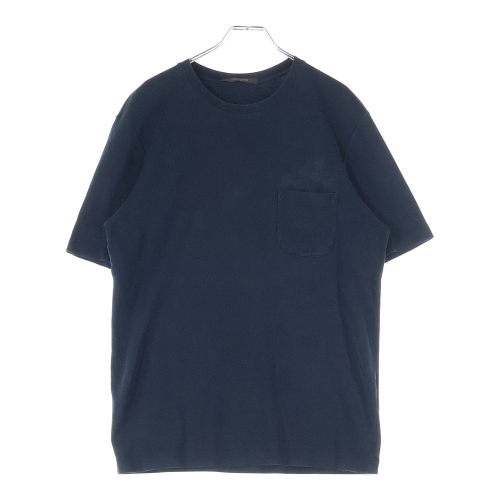 LOUIS VUITTON(ルイヴィトン) ダミエ フロントポケット クルーネック半袖Tシャツカットソー ブラック RM121M MSJR08CMS