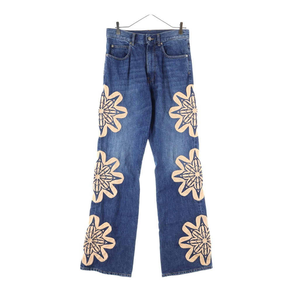BLUEMARBLE(ブルーマーブル) Embroidery Denim Pants 刺繍 デニムパンツ ジーンズ インディゴ