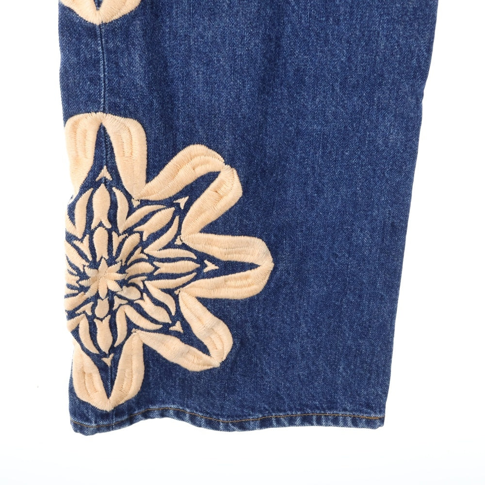 BLUEMARBLE(ブルーマーブル) Embroidery Denim Pants 刺繍 デニムパンツ ジーンズ インディゴ