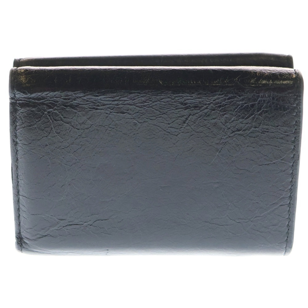 現行◆BALENCIAGA 三つ折り財布 ビッグロゴ ブラック ホワイト バレンシアガ BALENCIAGA BALENCIAGA バレンシアガ 3つ折り財布 721893