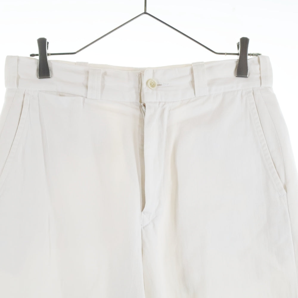 45RPM(フォーティーファイブアールピーエム) バックワンポイントロゴ刺繍 コットンワイドパンツ レディース ホワイト 502 6048