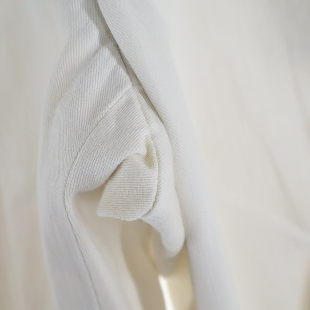 45RPM(フォーティーファイブアールピーエム) バックワンポイントロゴ刺繍 コットンワイドパンツ レディース ホワイト 502 6048