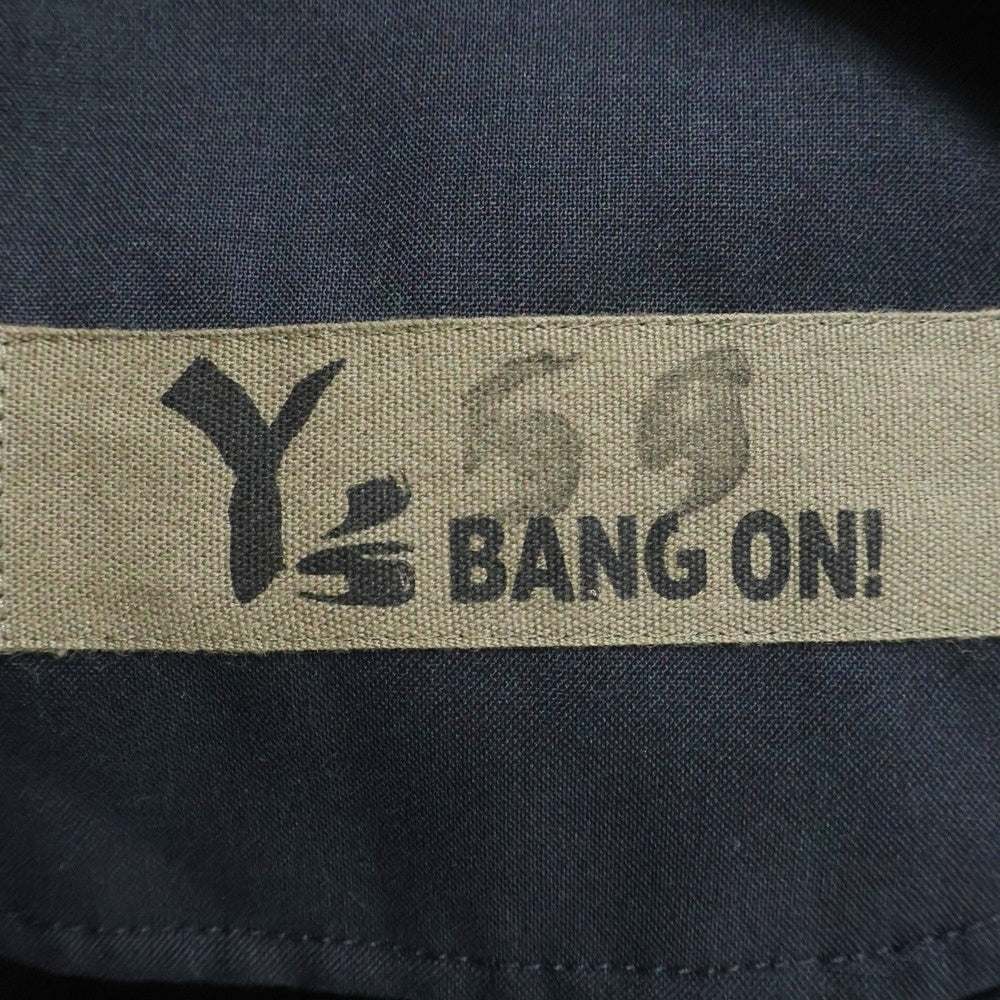 Y's BANG ON!(ワイズバングオン) No.59 YA-P59-158 ウールトロピカル 裾リブ ドローコード付きイージーパンツ ブラック