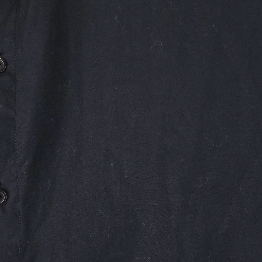 Y's(ワイズ) Wool Design Long Sleeve Shirt YC-B06-802 フロントウールデザイン 長袖ドッキングシャツ ブラック