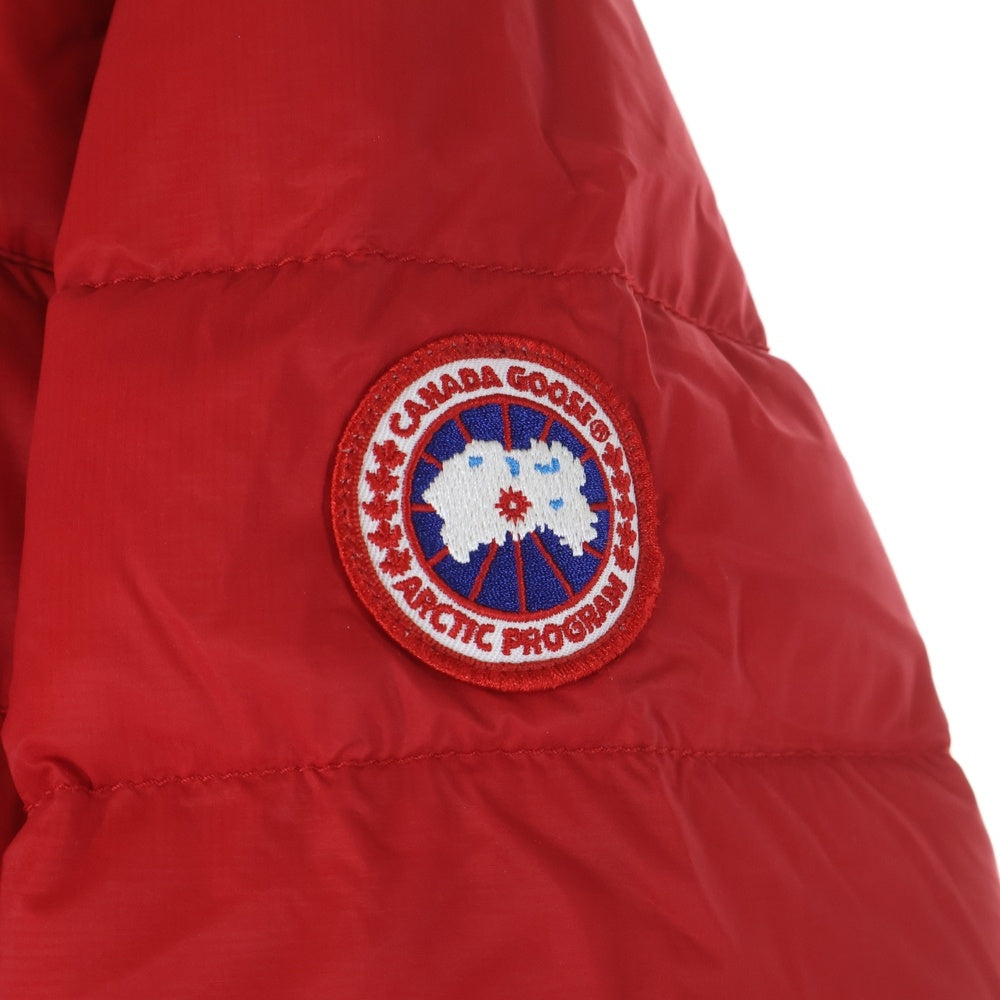 CANADA GOOSE(カナダグース) BROOKVALE JACKET 5500M 袖ロゴワッペン刺繍 ジップアップダウンジャケット レッド
