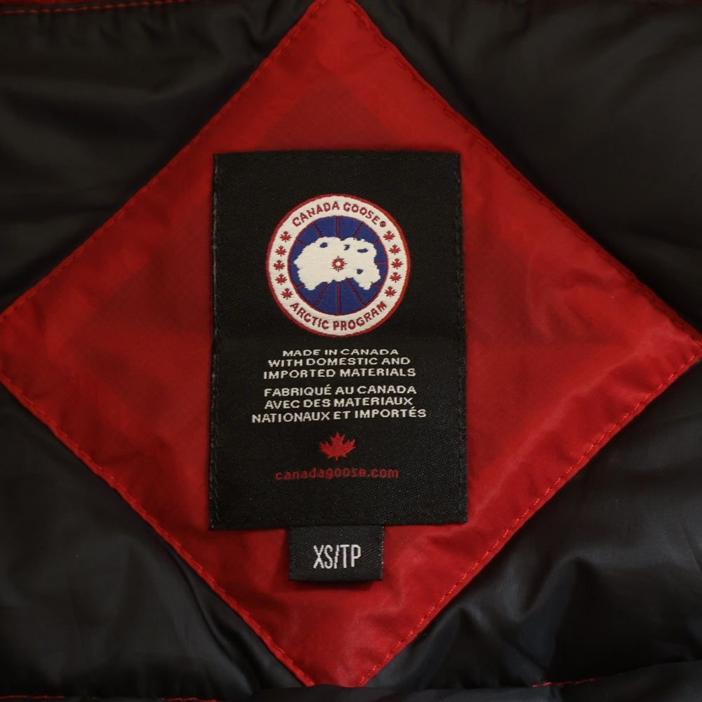 CANADA GOOSE(カナダグース) BROOKVALE JACKET 5500M 袖ロゴワッペン刺繍 ジップアップダウンジャケット レッド