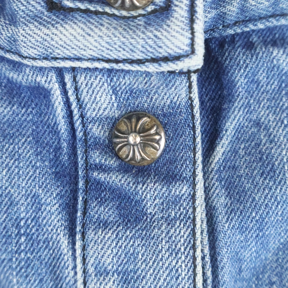 クロムハーツ クロスボールボタンデニムスカート CHROME HEARTS (クロムハーツ) クロスボールボタンデニムスカート