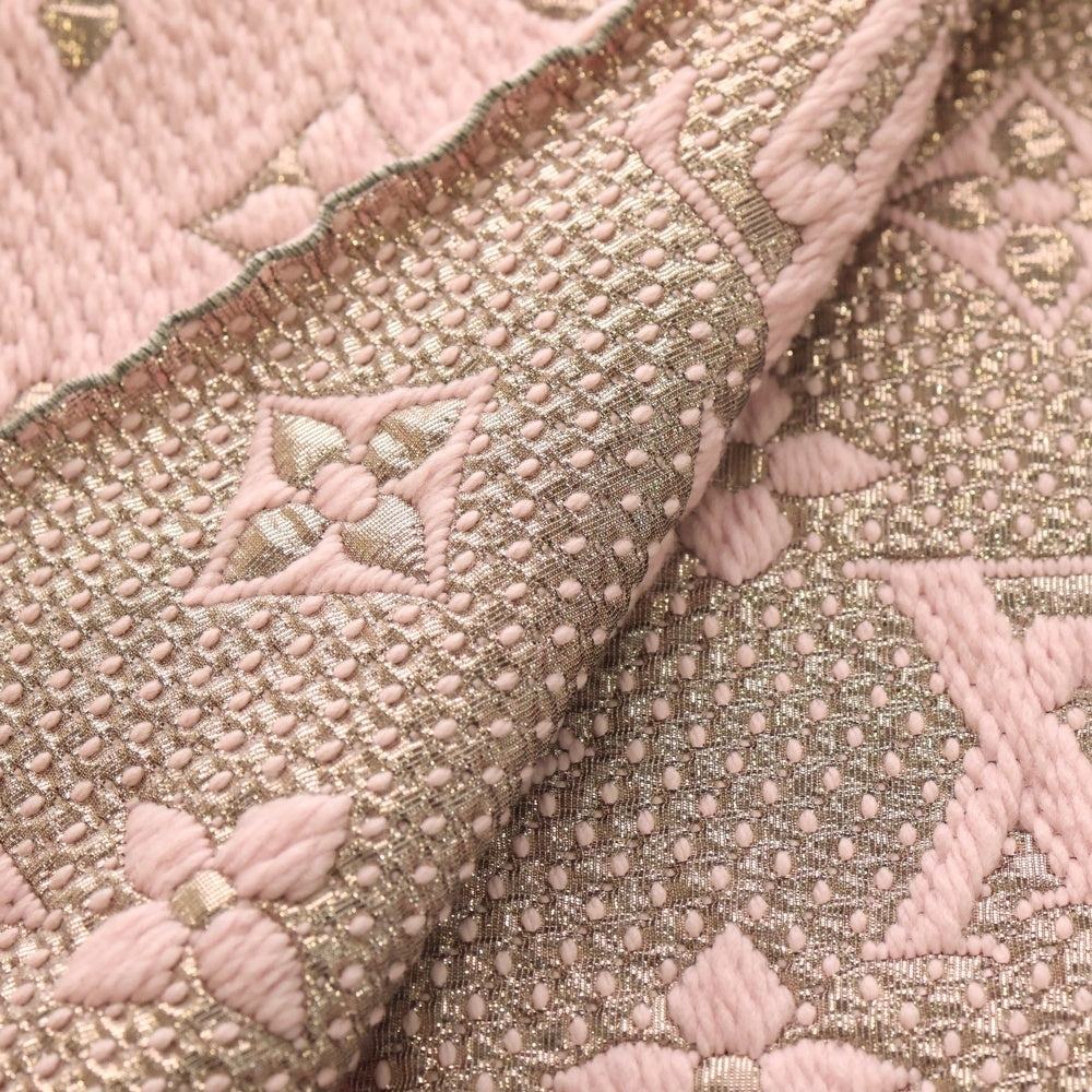 LOUIS VUITTON(ルイヴィトン) モノグラム エシャルプ ロゴマニア シャイン マフラー M70466 ピンク レディース