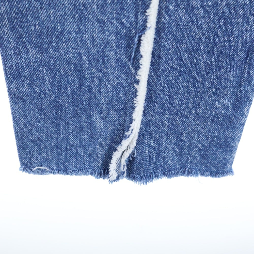 MM6 Maison Margiela(エムエムシックスメゾンマルジェラ) 21SS 再構築 トリム リサイクルジーンズ ダメージデニムパンツ インディゴ S51LA0139 S30744 レディース