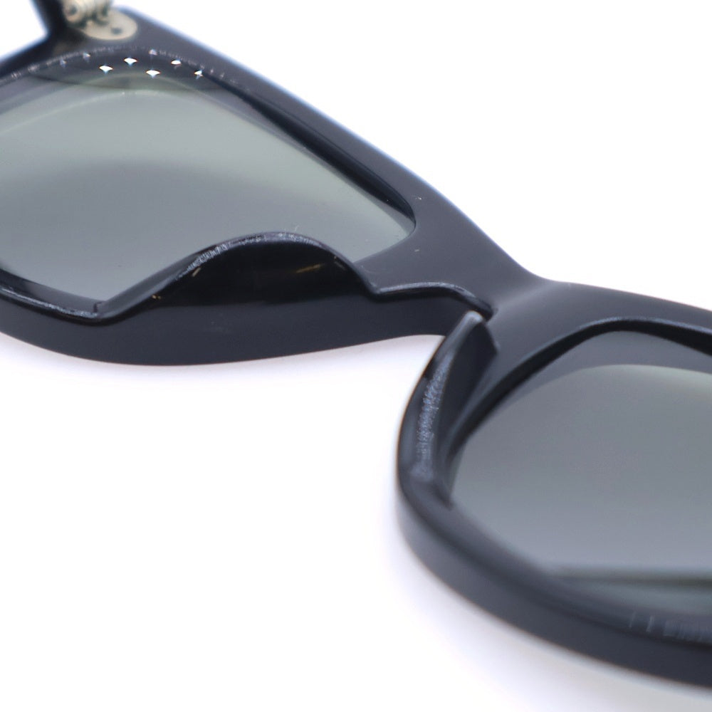 Ray Ban(レイバン) WAYFARER RB2140‐F ウェイファーラー サイドロゴ ウェリントン フレーム イエローカラーレンズ サングラス 眼鏡 ブラック/イエロー ※度入り