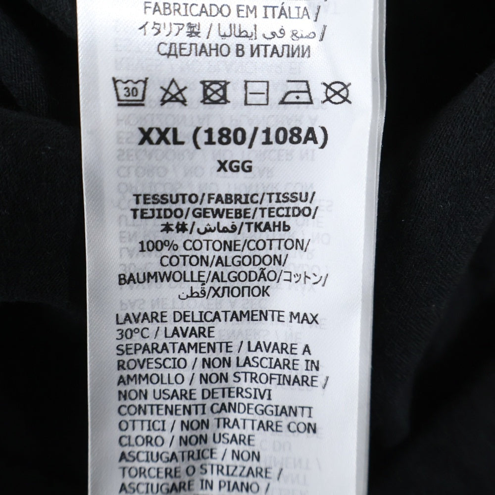 GUCCI(グッチ) Tonal Logo Tee 441685 トーナル フロントロゴプリント クルーネック半袖Tシャツカットソー ブラック