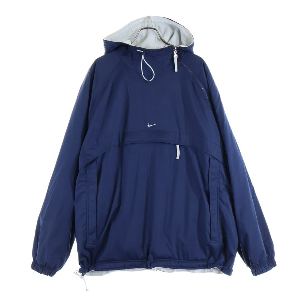 NIKE(ナイキ) 00s Reversible Fleece Jacket リバーシブル ハーフジップ ジャケット アノラックパーカ ネイビー