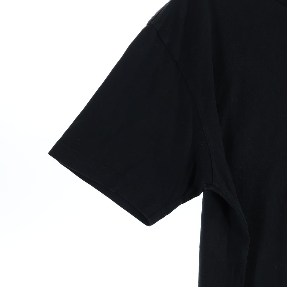 MONCLER(モンクレール) 21AW LOGO PRINT SS T-SHIRT G20978C00001 フロントロゴプリントクルーネック半袖Tシャツカットソー ブラック