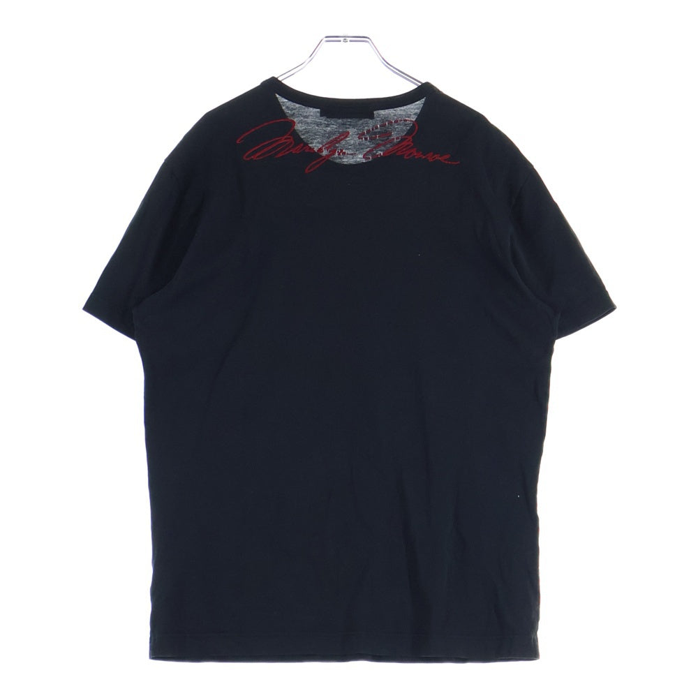DOLCE & GABBANA(ドルチェアンドガッバーナ) MARILYN MONROE T-SHIRT G8BAZ マリリンモンロー プリントクルーネック半袖Tシャツカットソー ブラック