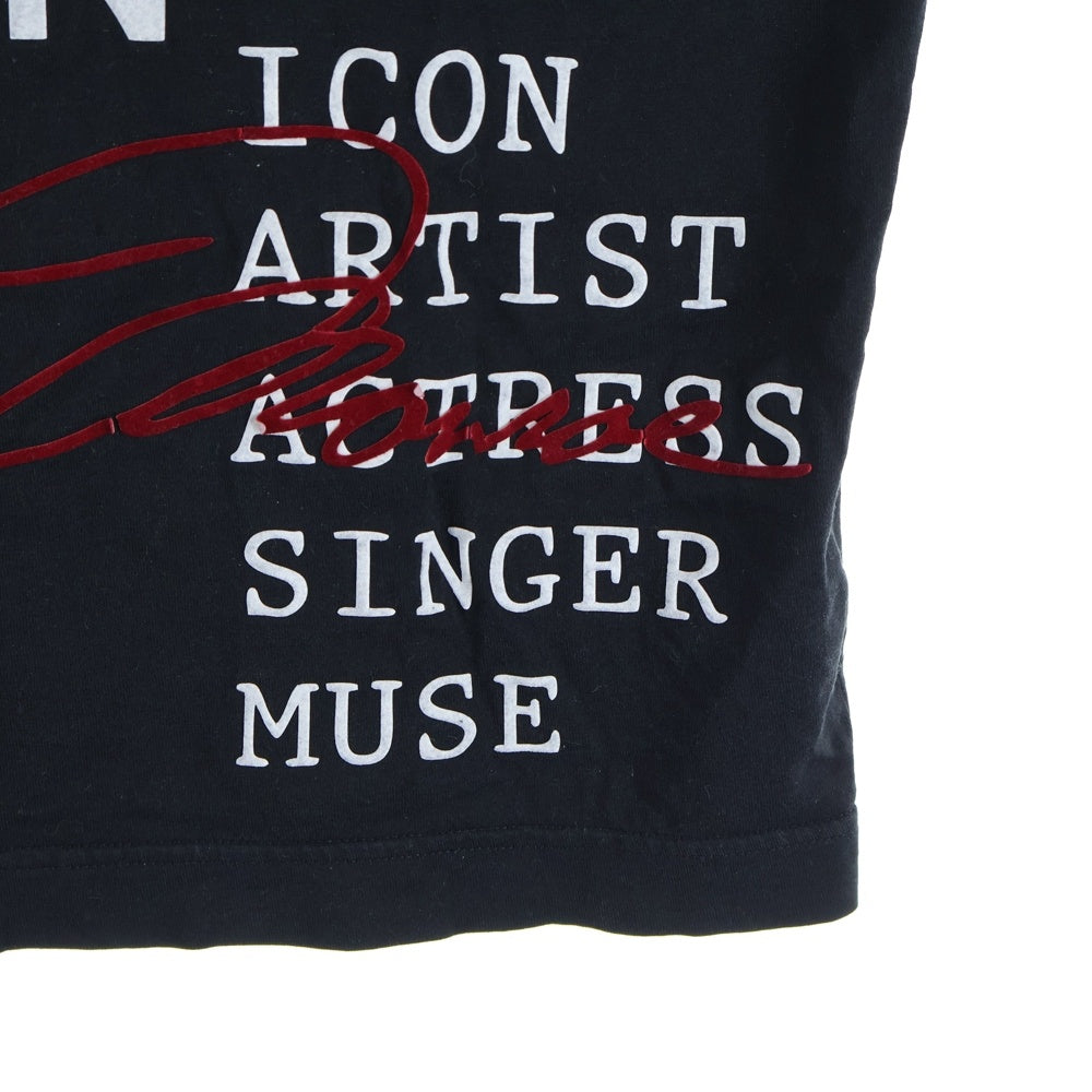 DOLCE & GABBANA(ドルチェアンドガッバーナ) MARILYN MONROE T-SHIRT G8BAZ マリリンモンロー プリントクルーネック半袖Tシャツカットソー ブラック