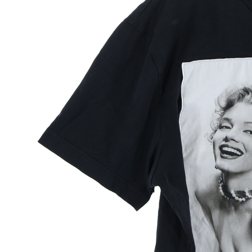 DOLCE & GABBANA(ドルチェアンドガッバーナ) MARILYN MONROE T-SHIRT G8BAZ マリリンモンロー プリントクルーネック半袖Tシャツカットソー ブラック