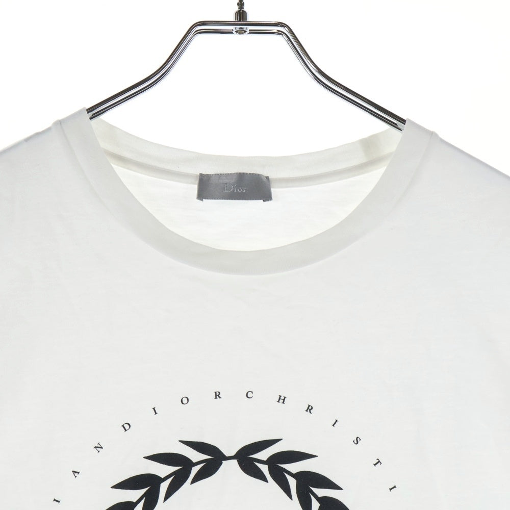 Dior HOMME(ディオールオム) 18SS LATE NIGHT SUMMER PARIS 863J621I4612 レイトナイトサマー クルーネック半袖Tシャツカットソー ホワイト