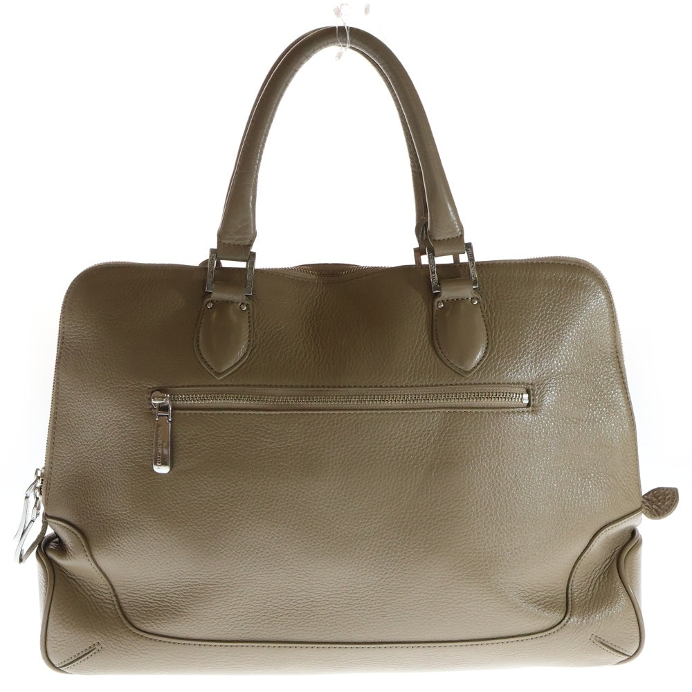 PELLE MORBIDA(ペッレ モルビダ) Maiden Voyage PMO-MB045 メイデン ボヤージュ シュリンクレザーブリーフケース ハンドバッグ ベージュ