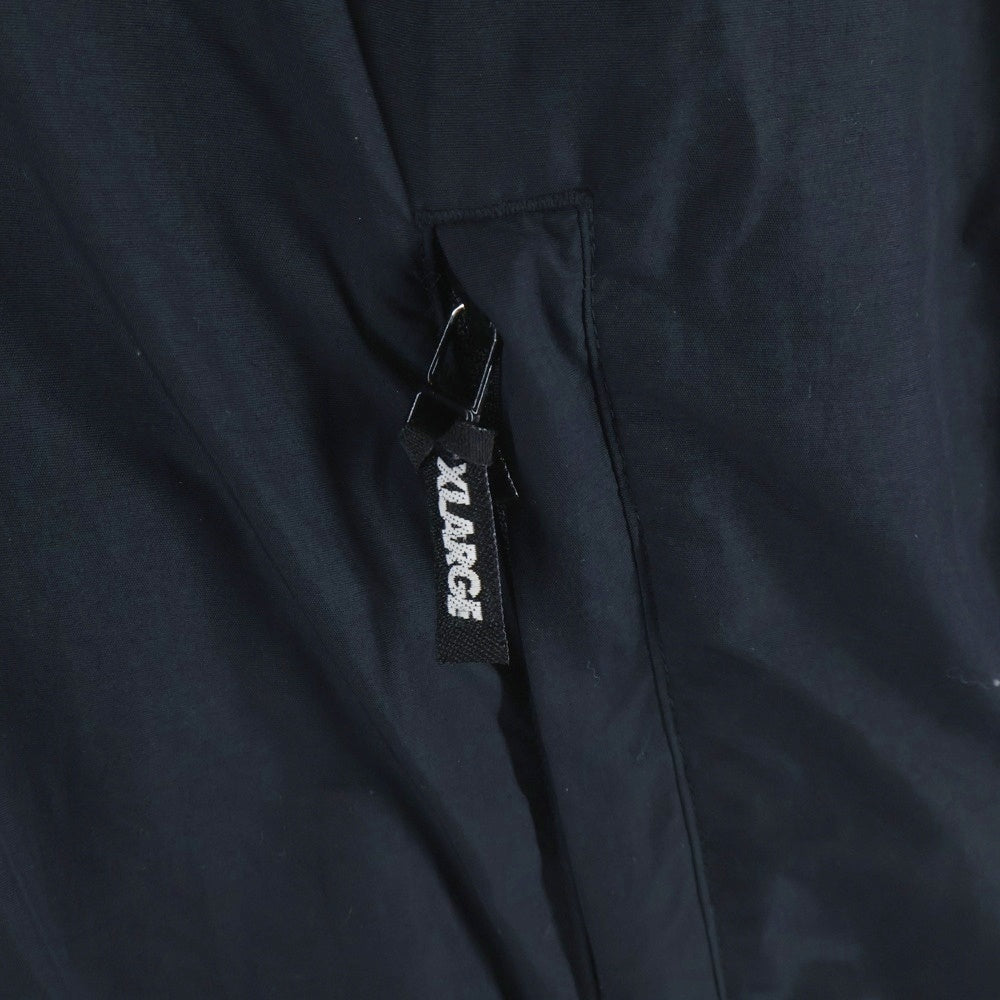 CHAMPION(チャンピオン) ×XLARGE ACTION JACKET C8-R607 ×エクストララージ ロゴ ナイロン プルオーバージャケット アクションジャケット ブラック