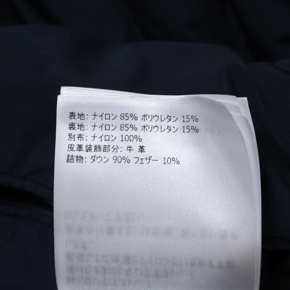 MONCLER(モンクレール) 20SS ARNAUD F10911C50100 アルノー 袖ロゴジップアップダウンジャケット ダウンコート ネイビー