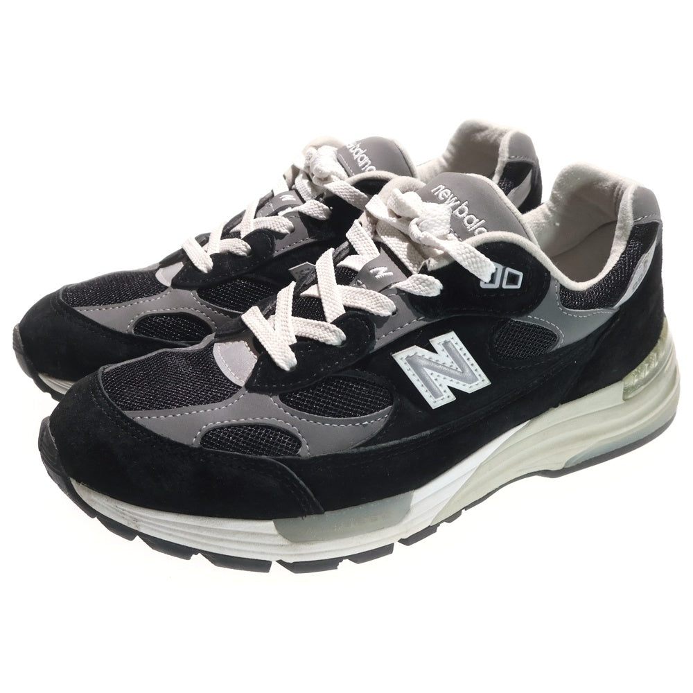 New Balance(ニューバランス) U992BK スエード ローカットスニーカー ブラック US8.5/26.5cm