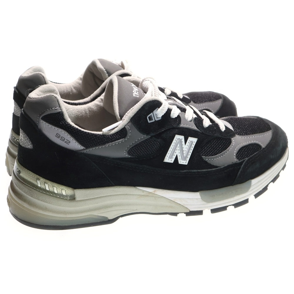 New Balance(ニューバランス) U992BK スエード ローカットスニーカー ブラック US8.5/26.5cm