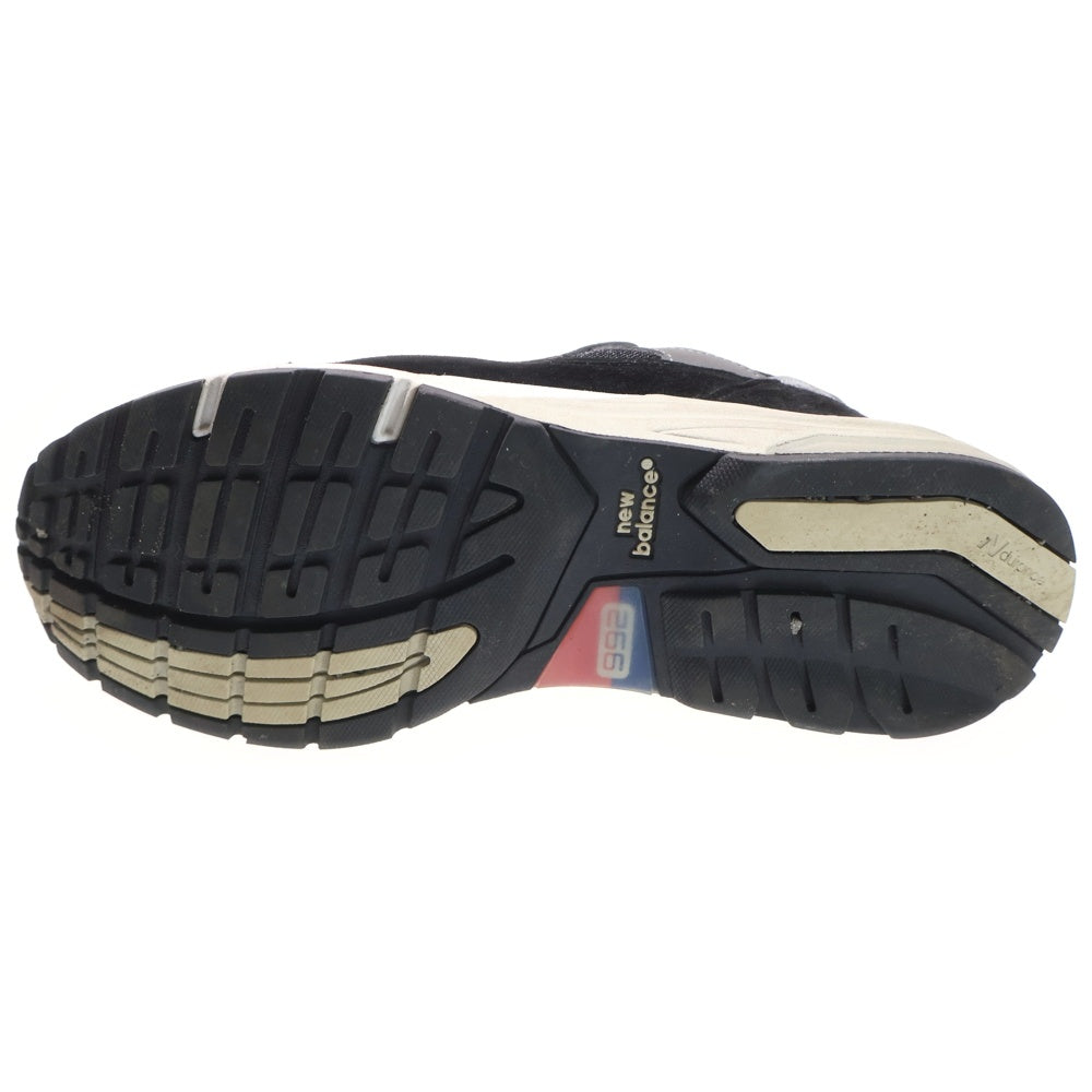 New Balance(ニューバランス) U992BK スエード ローカットスニーカー ブラック US8.5/26.5cm