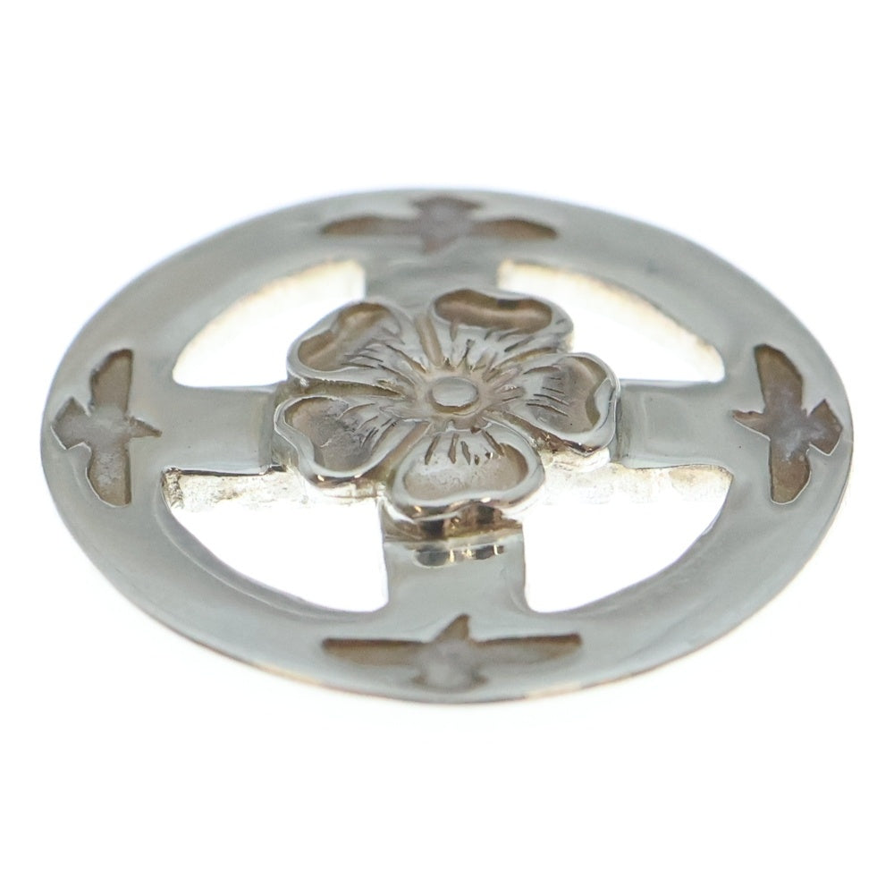 NO BRAND(ノーブランド) THE SUN (ザサン) シルバーフラワーポイントBS メディスンホイール 18mm シルバー