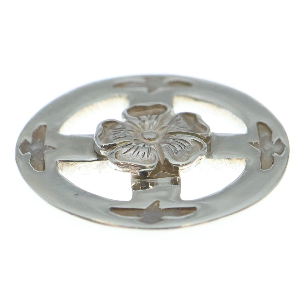 NO BRAND(ノーブランド) THE SUN (ザサン) シルバーフラワーポイントBS メディスンホイール 18mm シルバー