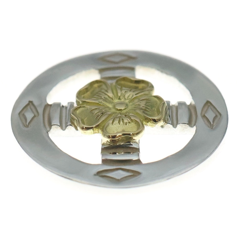 NO BRAND(ノーブランド) THE SUN (ザサン) K18フラワーポイント メディスンホイール 18mm シルバー/ゴールド