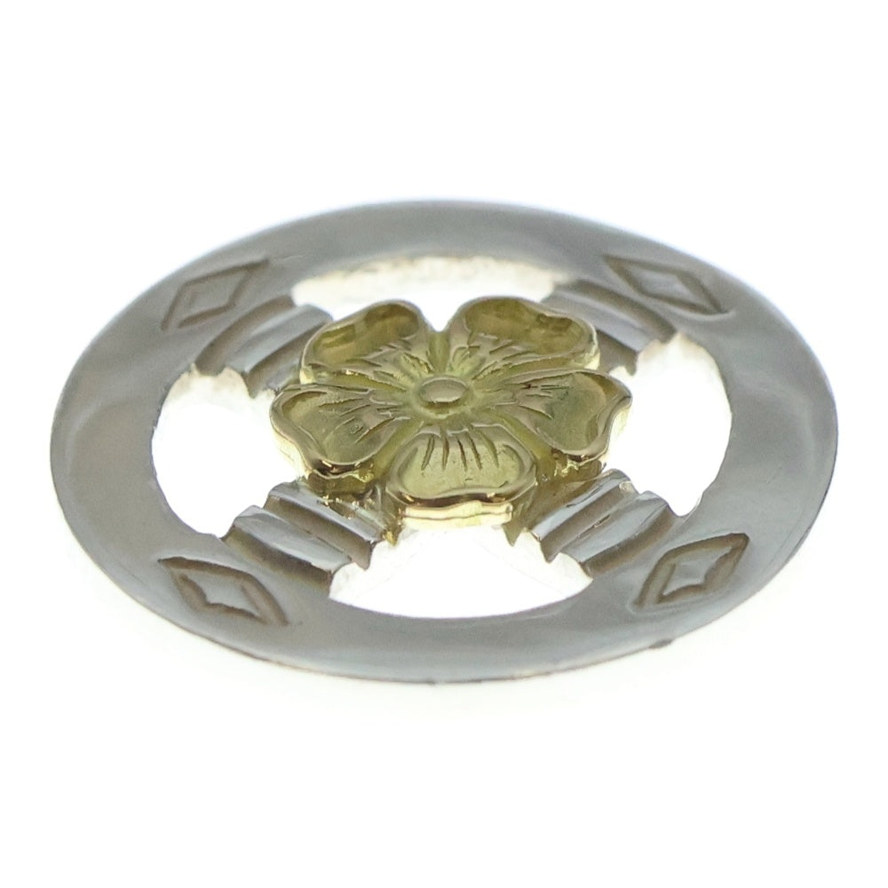 NO BRAND(ノーブランド) THE SUN (ザサン) K18フラワーポイント メディスンホイール 18mm シルバー/ゴールド