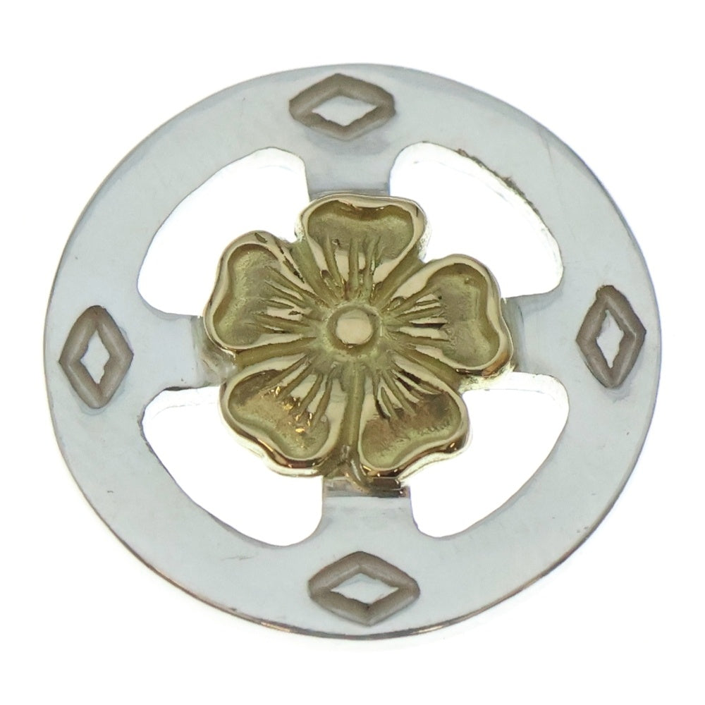 NO BRAND(ノーブランド) THE SUN (ザサン) K18フラワーポイント メディスンホイール 15mm シルバー/ゴールド