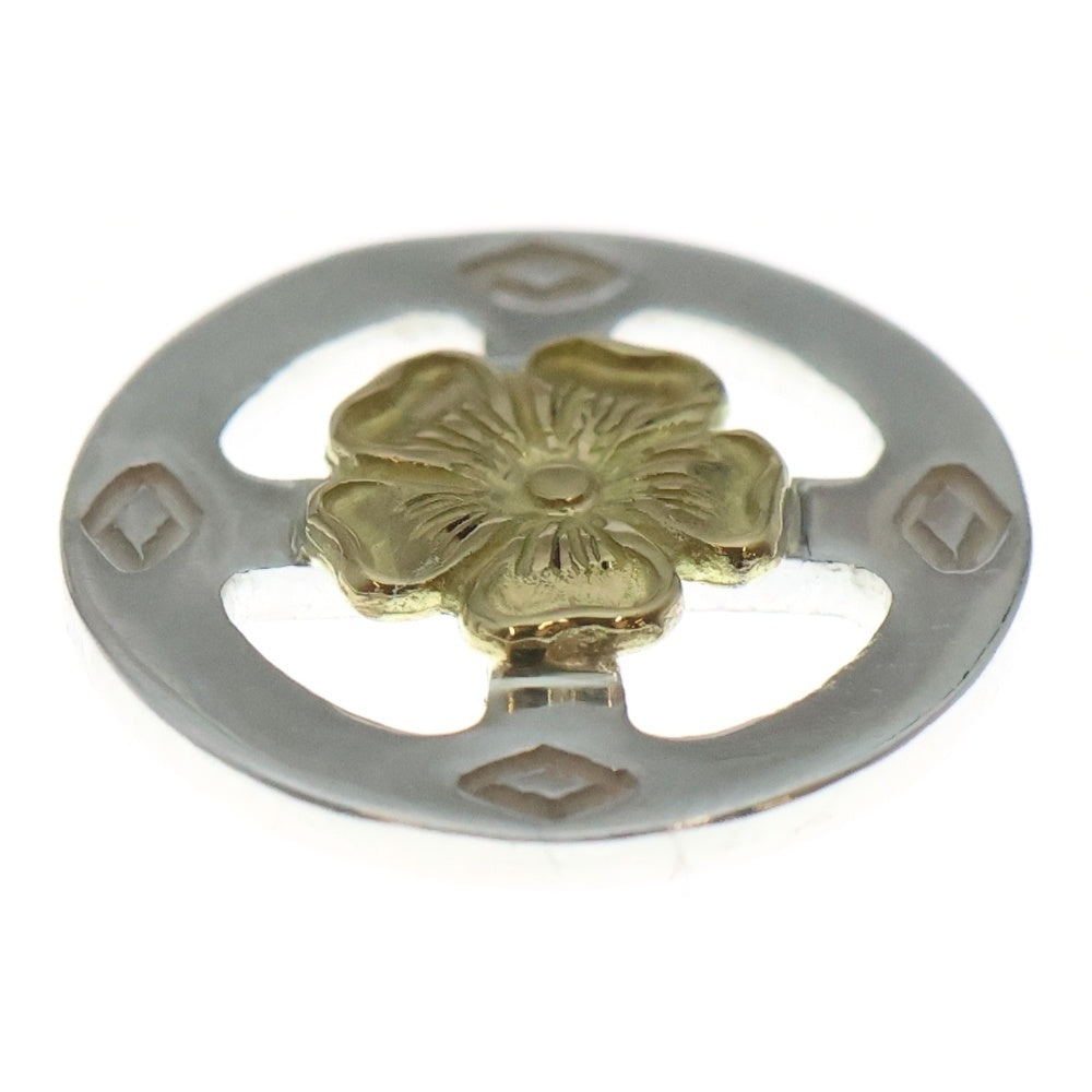 NO BRAND(ノーブランド) THE SUN (ザサン) K18フラワーポイント メディスンホイール 15mm シルバー/ゴールド