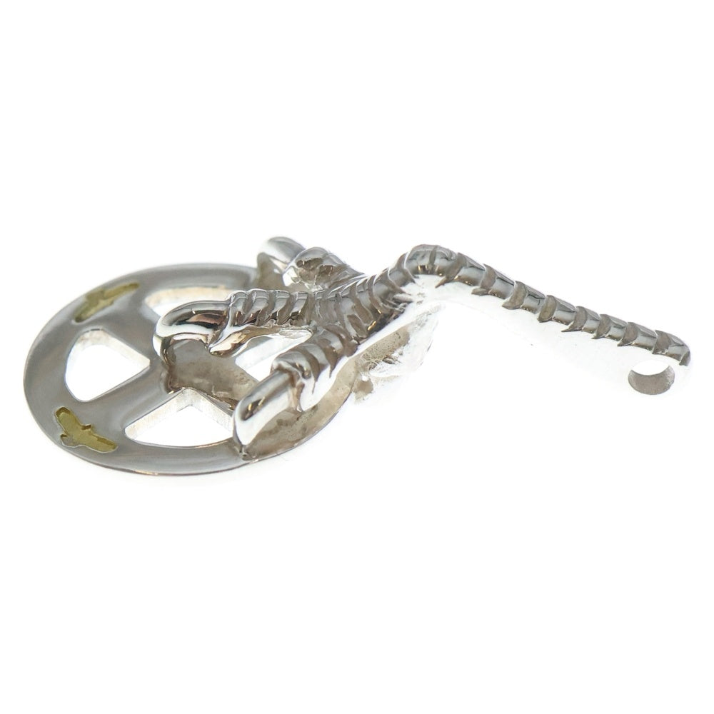 NO BRAND(ノーブランド) THE SUN (ザサン) シルバーイーグルフットカスタム ゴールドイーグルスタンプ×2 ホイール 18mm シルバー/ゴールド