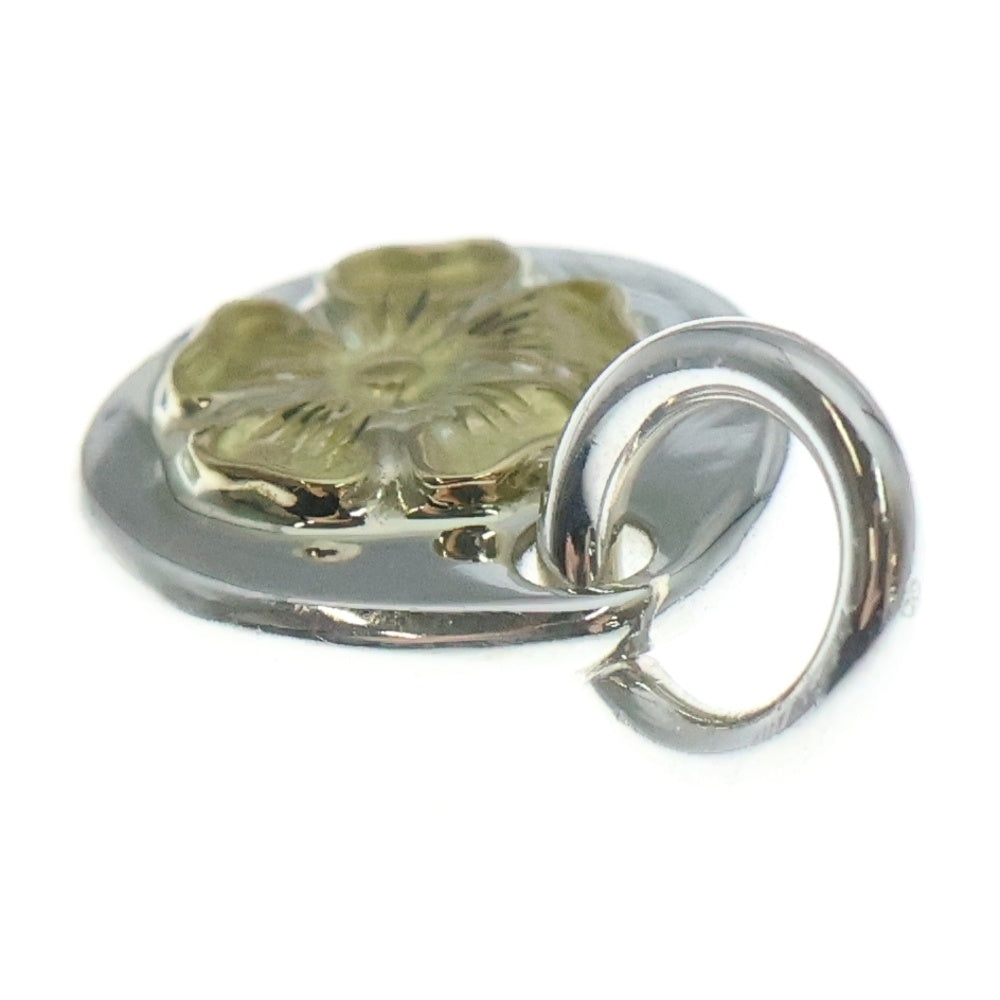 NO BRAND(ノーブランド) THE SUN (ザサン) 極小シルバーチャーム K18フラワーポイント シルバー/ゴールド