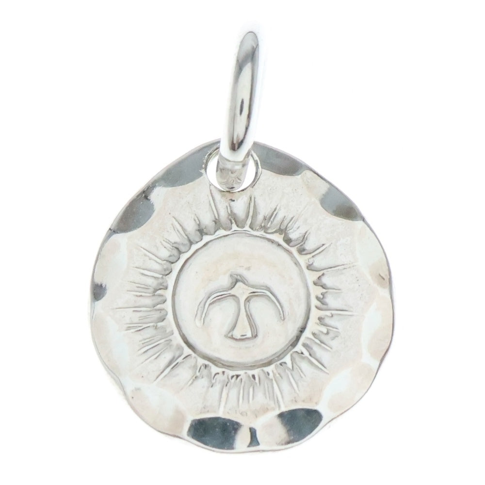 NO BRAND(ノーブランド) THE SUN (ザサン) 放射浮きイーグル タタキチャーム 13mm×13mm シルバー