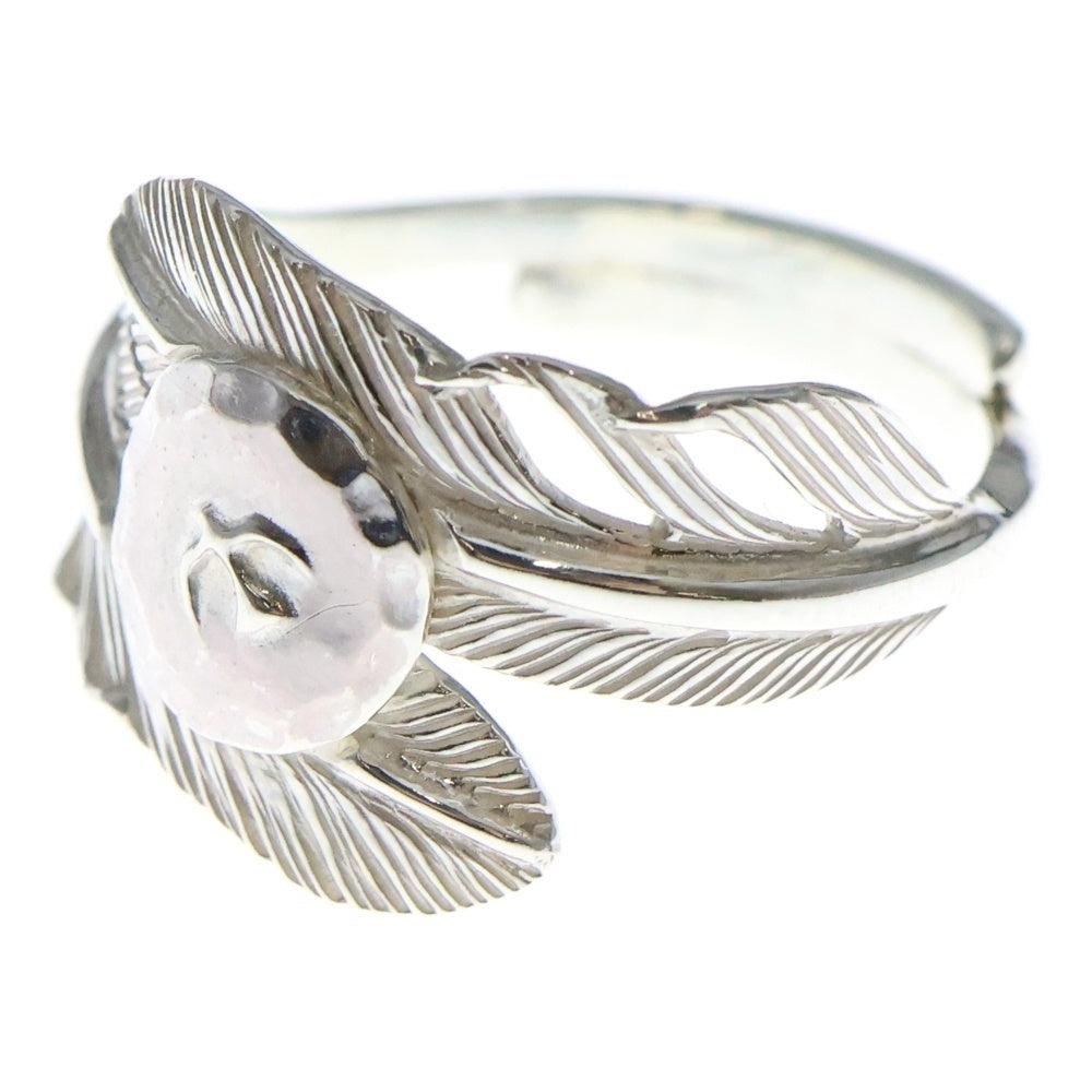 NO BRAND(ノーブランド) THE SUN (ザサン) ダブルミニフェザーリング 浮きイーグルメタル斜め飛び 指輪 シルバー