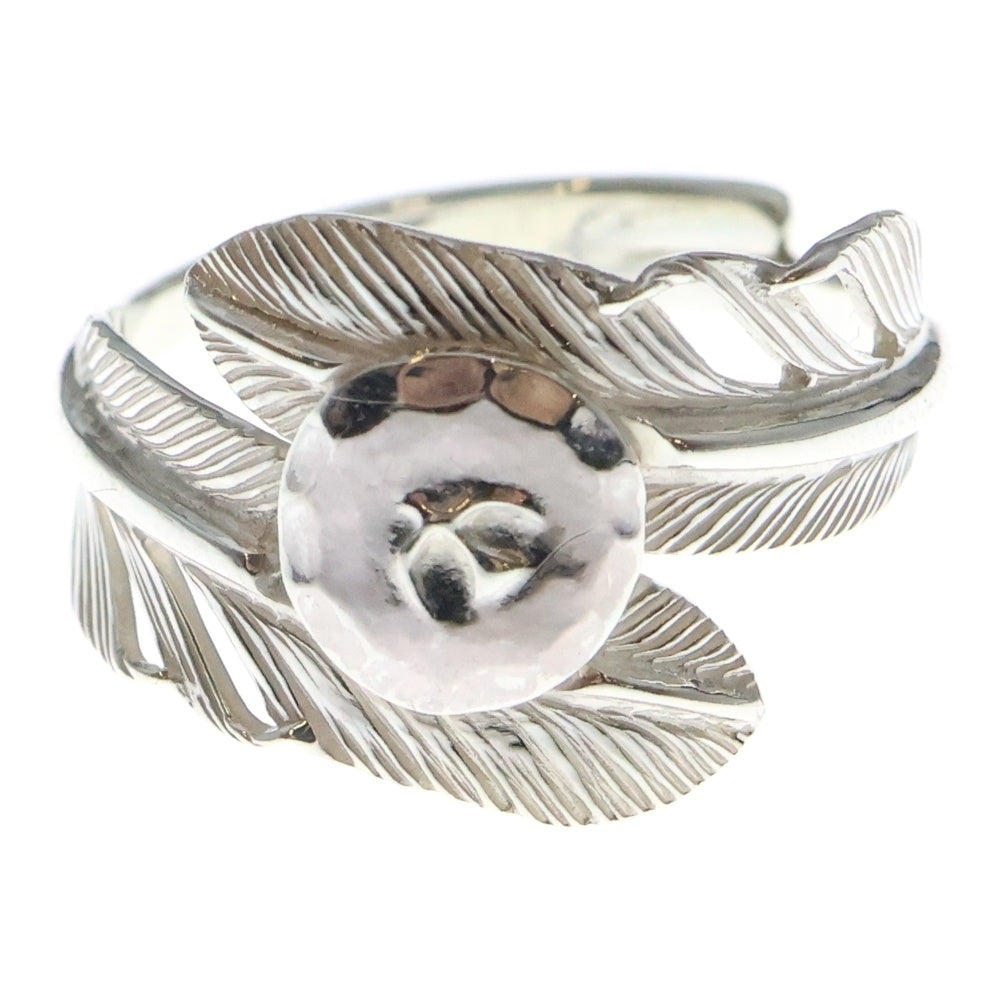 NO BRAND(ノーブランド) THE SUN (ザサン) ダブルミニフェザーリング 浮きイーグルメタル斜め飛び 指輪 シルバー