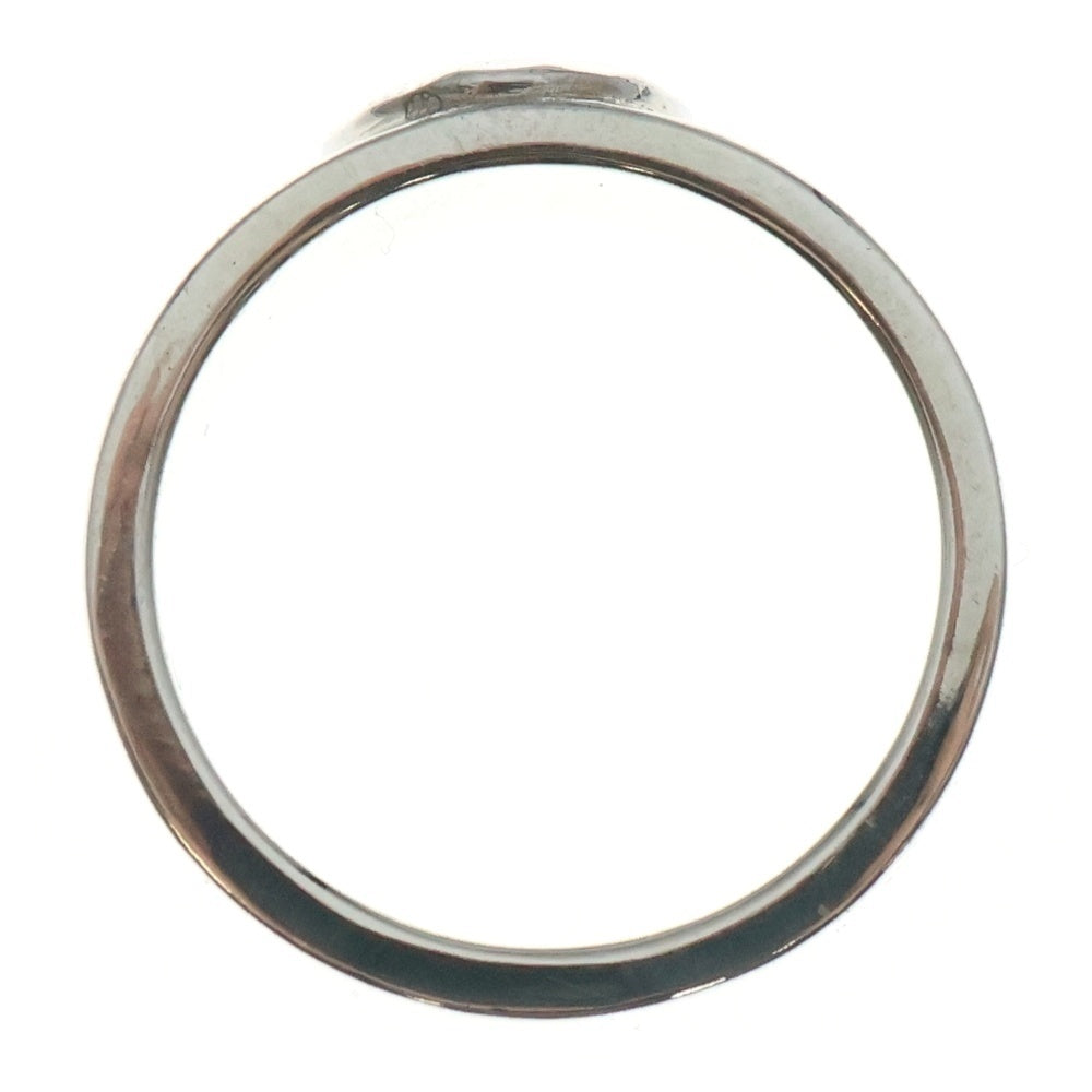 NO BRAND(ノーブランド) THE SUN (ザサン) 平打ちリング シルバー浮きイーグルメタル斜め飛び 10mm 指輪 シルバー