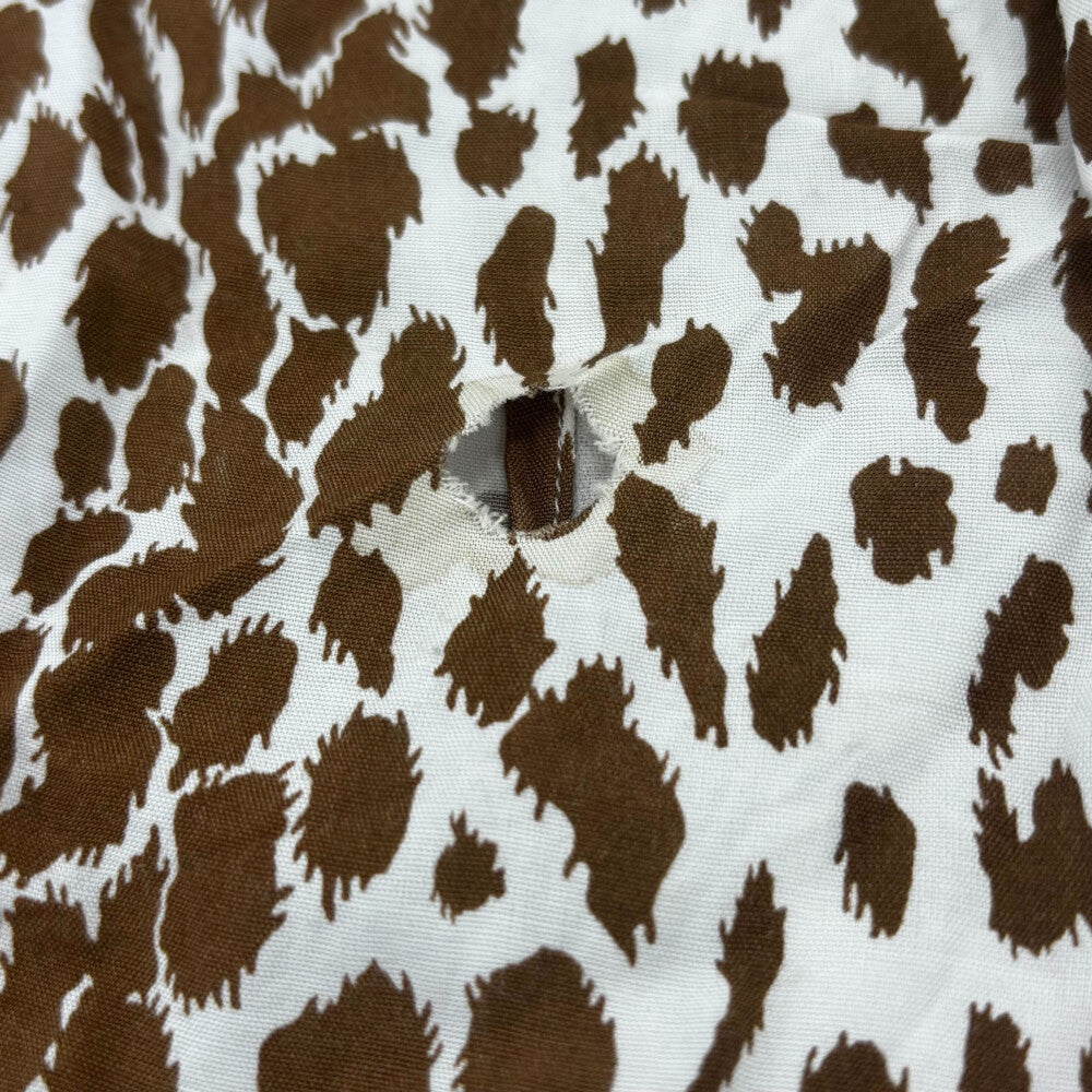 WACKO MARIA(ワコマリア) 24SS LEOPARD OPEN COLLAR SHIRT HAWAIIAN SHIRT 24SSE-WMS-HI01 レオパード オープンカラー ハワイアンシャツ 長袖シャツ ブラウン/ホワイト