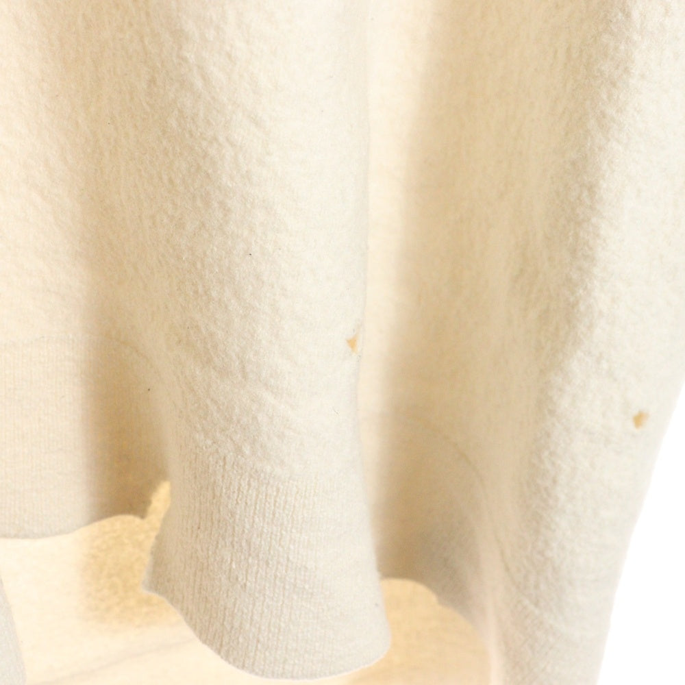 MM6 Maison Margiela(エムエムシックスメゾンマルジェラ) 23AW V Neck Mini Dress1 Vest S52DD0014 S18284 ウール Vネック ミニドレス ダメージ加工 ベスト ベージュ